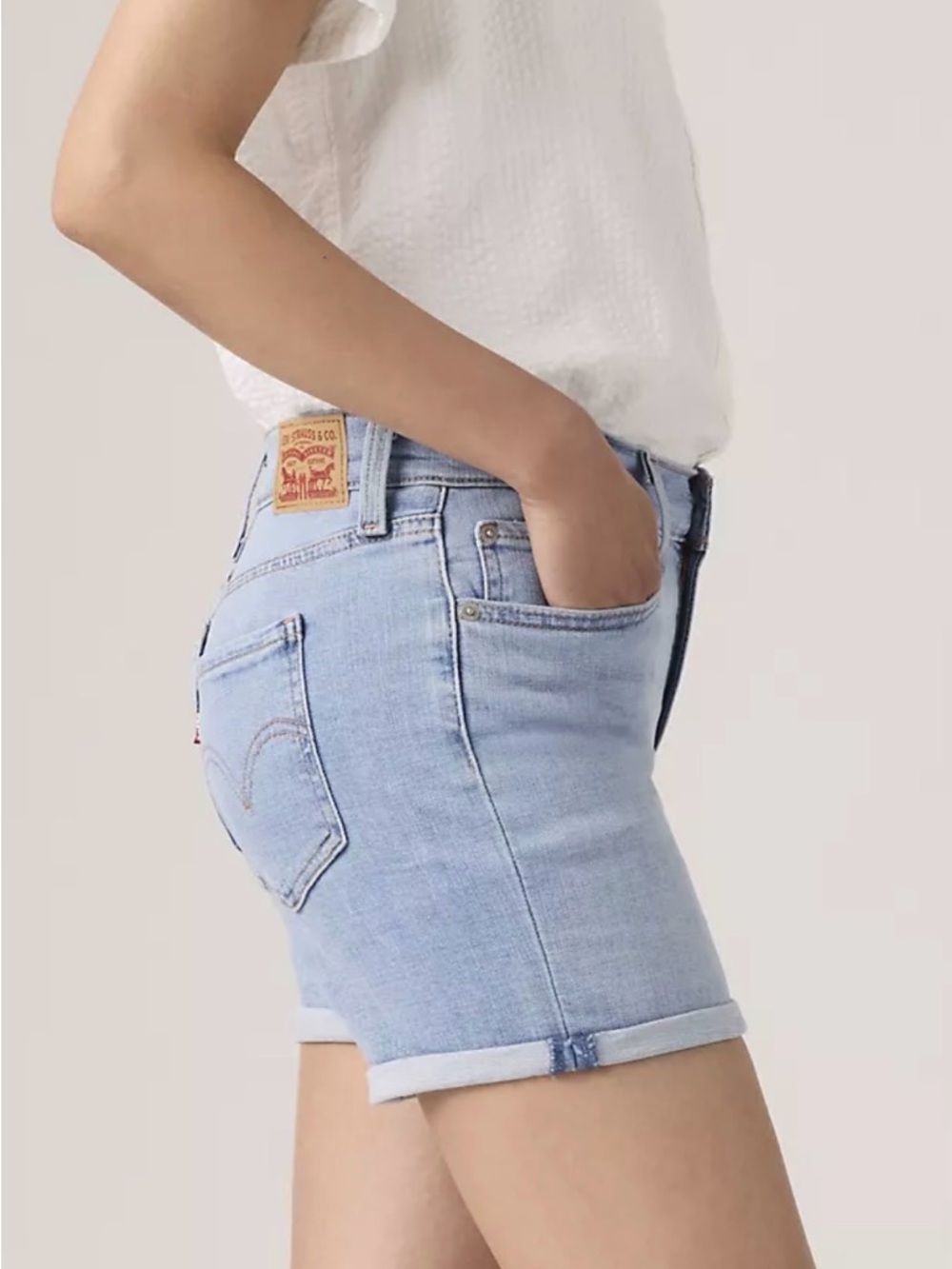 Levi's Light Blue Denim Jean Shorts